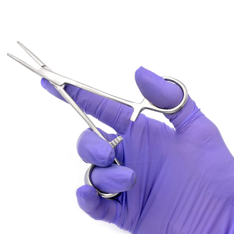 MABIS Kelly Forceps, Medical Forceps, Locking Forceps, Silver, 5.5"