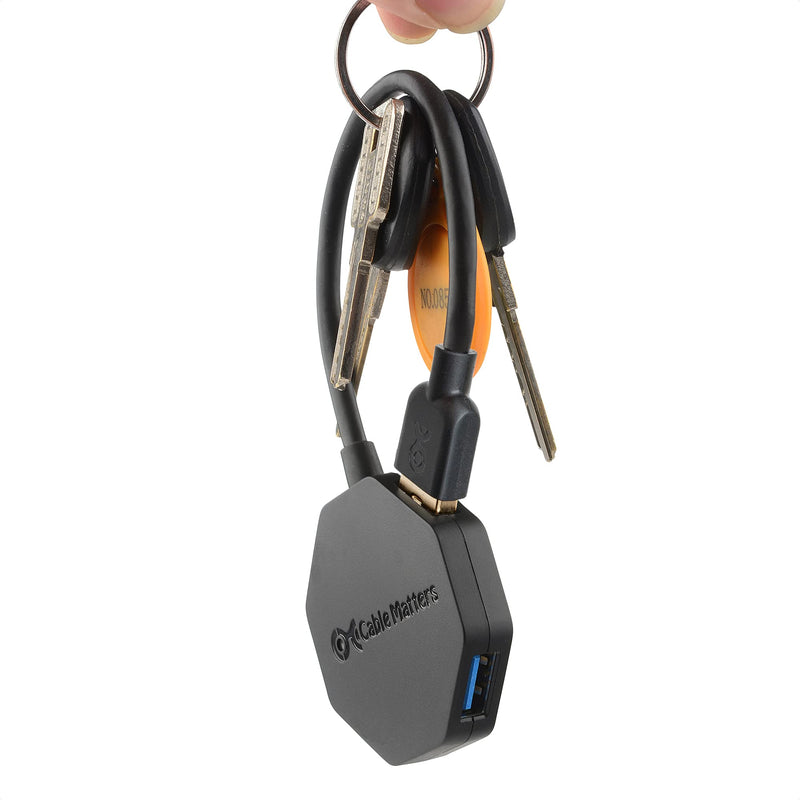 Cable Matters Ultra Mini 4 Port USB Hub (USB 3.0 Hub, USB 3 Hub)