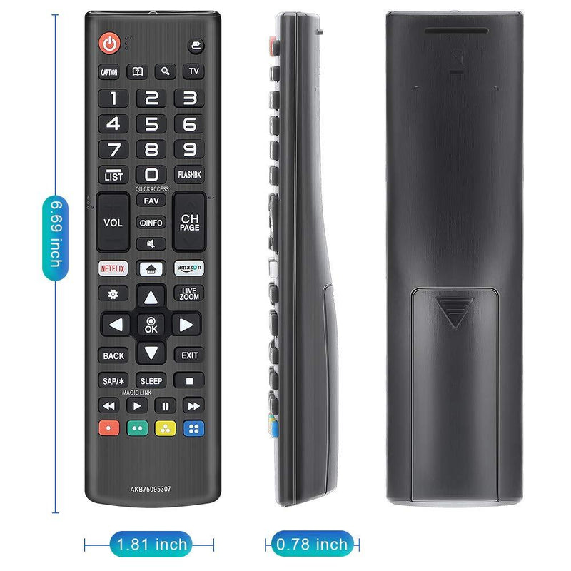 Gvirtue AKB75095307 Universal Remote Control Compatible for All LG TV Remote All LG LED OLED LCD UHD HDTV Plasma Magic Webos 3D 4K UHD HDR NanoCell Smart TV Models