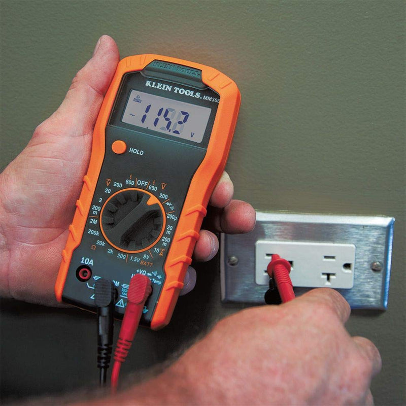 Klein Tools 69149P Multimeter Test Kit, Klein Digital Multimeter, Noncontact Voltage Tester and Outlet Tester, Leads and Batteries Included Multimeter Kit