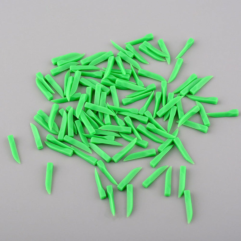 4 Sizes Disposable Dental Plastic Wedge, 400 Pieces Disposable Diastema Wedges,Dental Fixing Wedge