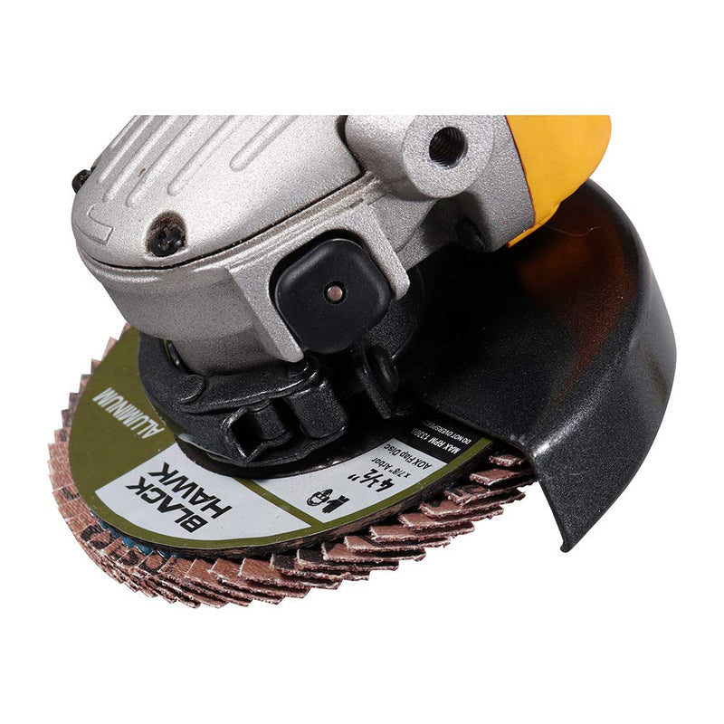 BHA Calcium Coated Flap Discs for Aluminum Type 27, 4.5" x 7/8" - 5 Pack (36 Grit) 36 Grit