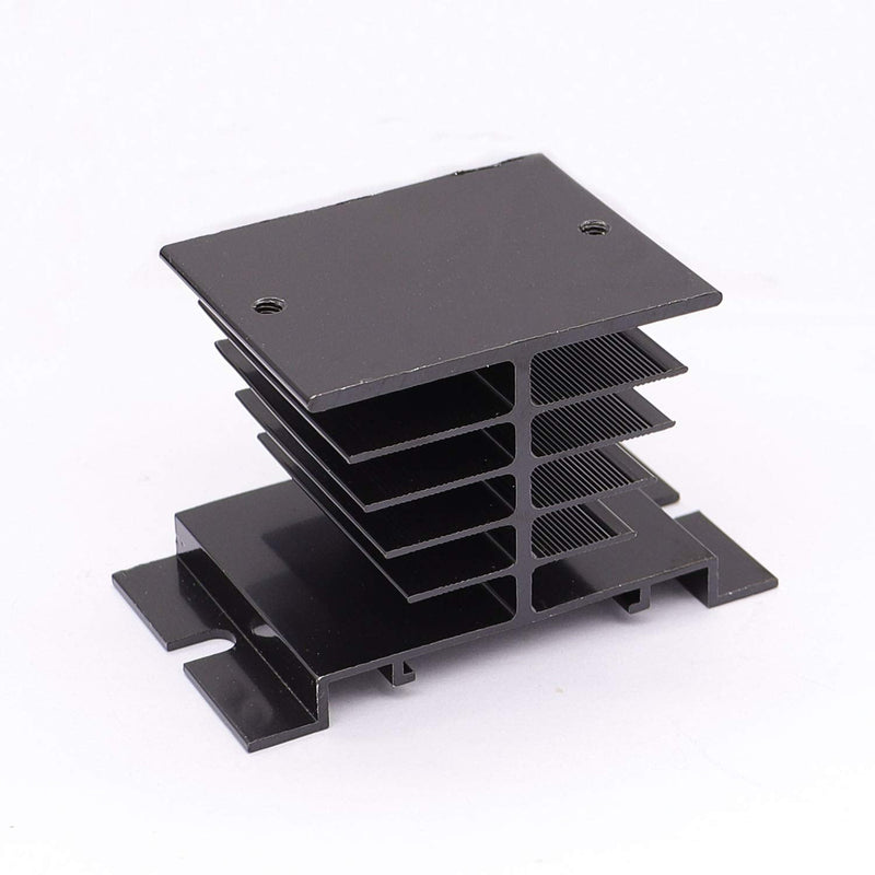 TWTADE SSR-25 DD 25A DC 3-32V to DC 5-60V SSR Solid State Relay + Heat Sink DC to DC 25A