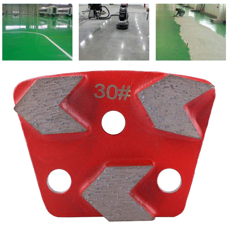 Bagima Trapezoid Sanding Segment Metal 9X7X6 Pack of 3 Trapezoid Diamond Floor Sanding Pad Disc 30 Grit Metal Bond Scraper