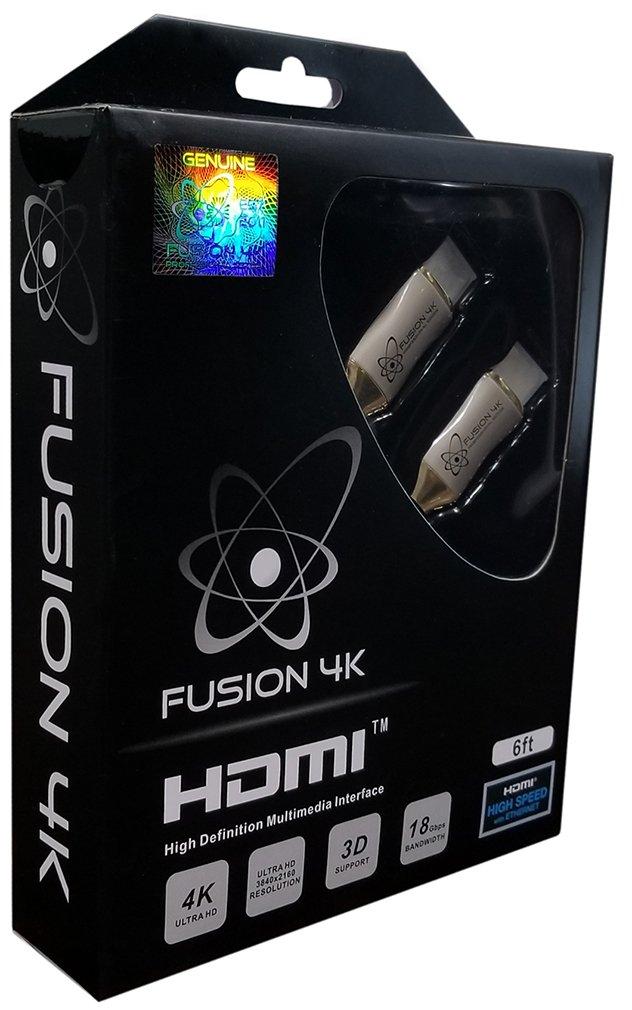 Fusion4K High Speed 4K HDMI Cable (4K @ 60Hz) - Professional Series (6 Feet) 6 Feet