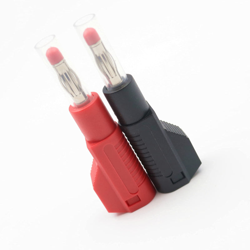 5Colors Retractable Sheath 4mm Banana Plug Male Stackable Wire Solder DIY Connectors Adapter for Electrical Testing 10Pcs 5 Colors