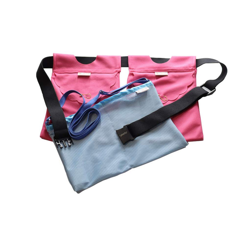 Yesito mastectomy drainage pouch and Shower for Support Adjustable Comfort (Pink) (Rose Red)