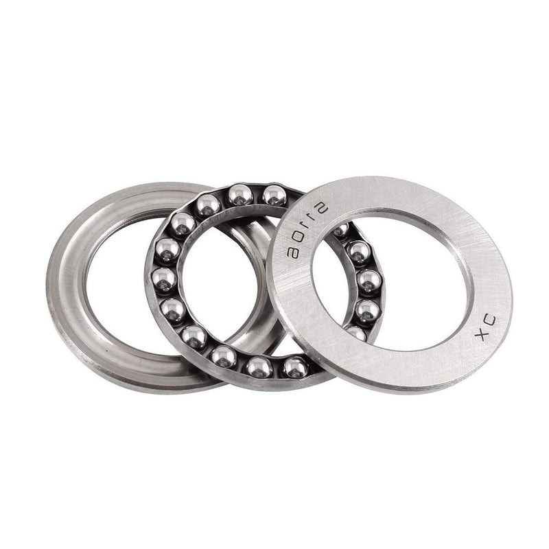 XMHF 51106 Bearing Flat Seat Single Direction Steel Axial Ball Thrust Ball Bearings 30x47x11mm 2PCS