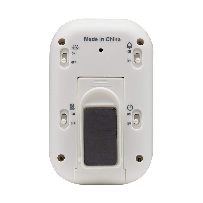 Taylor Precision Products Multi-Alert (Sound, Light, Vibration) Digital Timer, Standard, White Multi-Alert Digital Timer