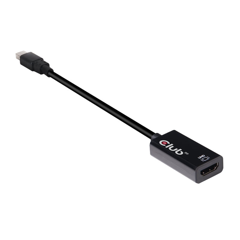 Club 3D CAC-1180 Mini DisplayPort 1.4 to HDMI 2.0B HDR Adapter Supports 4096X2160@60Hz High Dynamic Range, Black