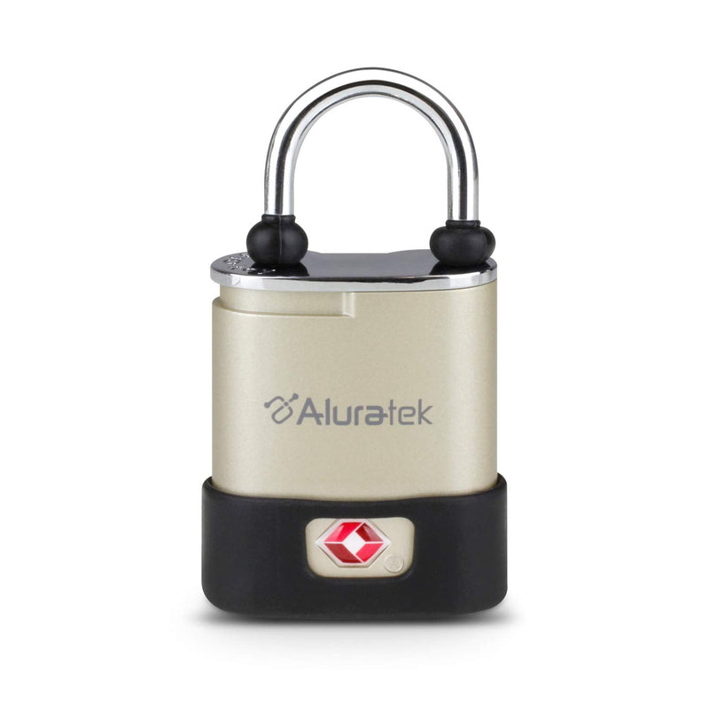 Aluratek Bio-Key TouchLock TSA Approved All Weather Keyless Bio-Lock with Fingerprint Recognition - Touchscreen (ATLTSAF)