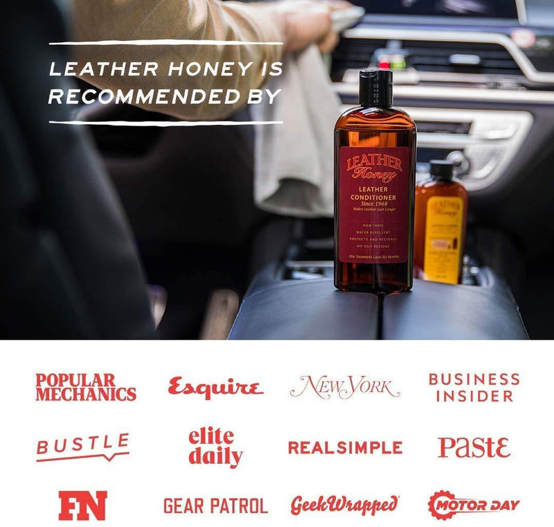 Leather Cleaner by Leather Honey: The Best Leather Cleaner for Vinyl and Leather Apparel, Furniture, Auto Interior, Shoes and Accessories. Concentrated Formula Makes 32 Ounces When Diluted! 4 Fl Oz (Pack of 1)