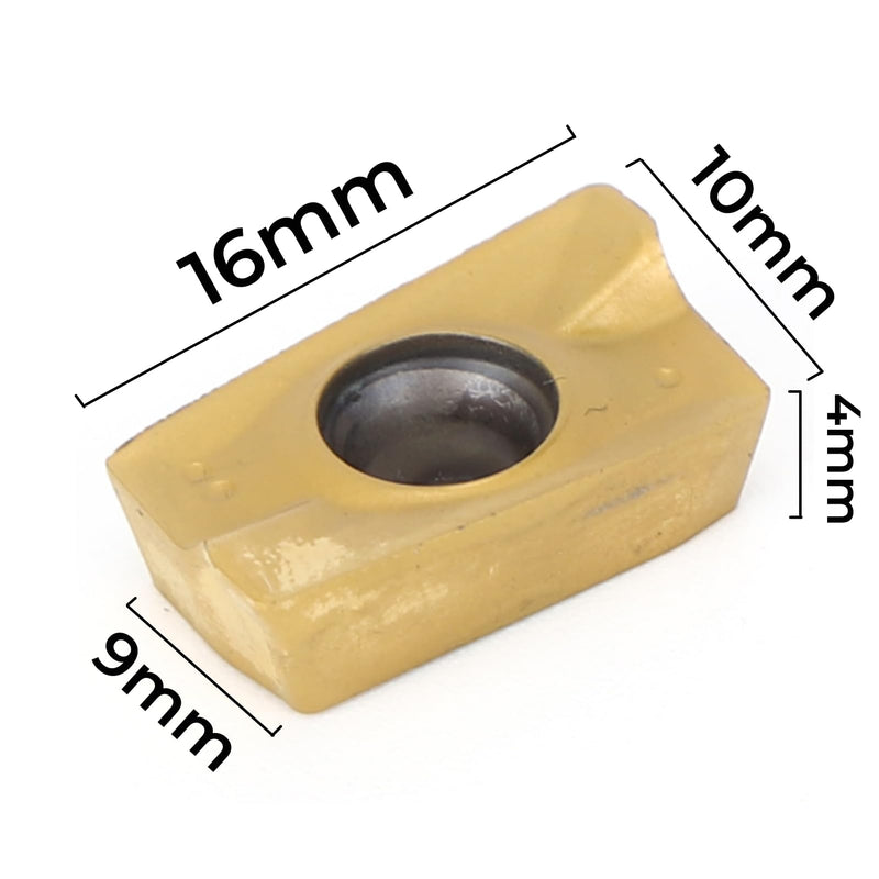10PCS CNC Carbide Insert Cutter APMT1604 Carbide Inserts Milling Inserts Carbide Lathes with Cement Carbide 15-50 HRC Hardness