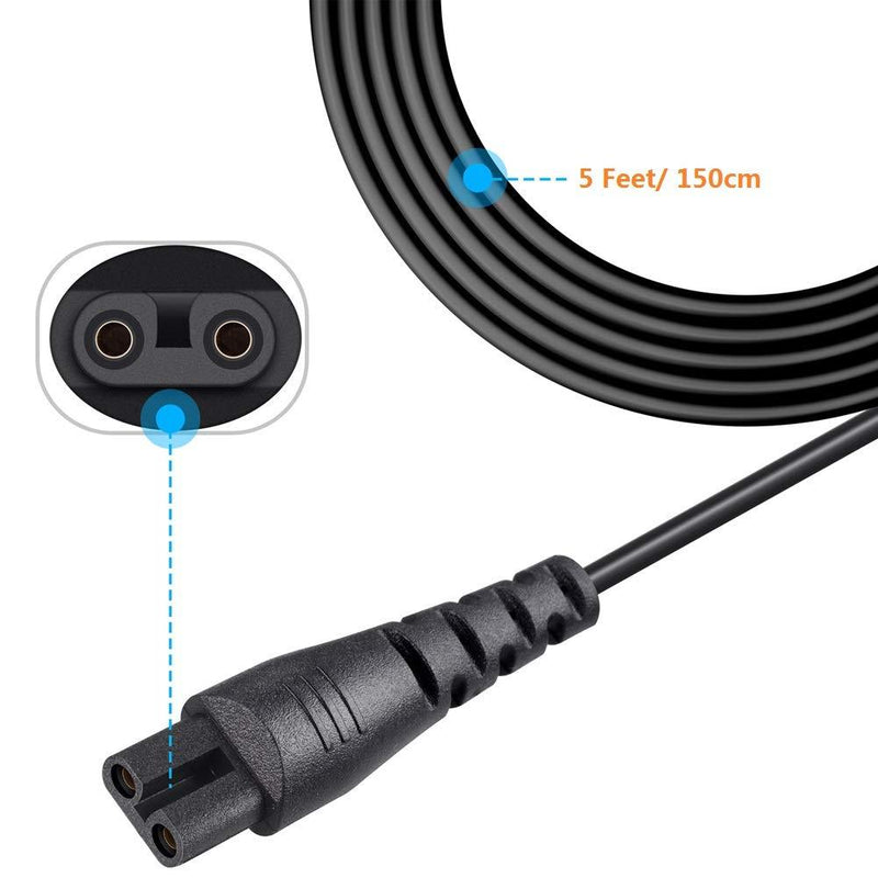SoulBay 12V PA-1204N Charger Replacement for Remington Shaver F5-5800 F7800 F5800 F5790 F4790 R5150 R6130 R-6150 MS2-390 MS3-2700 MS680 R9100 Electric Razor Trimmer PA1204N Power Cord