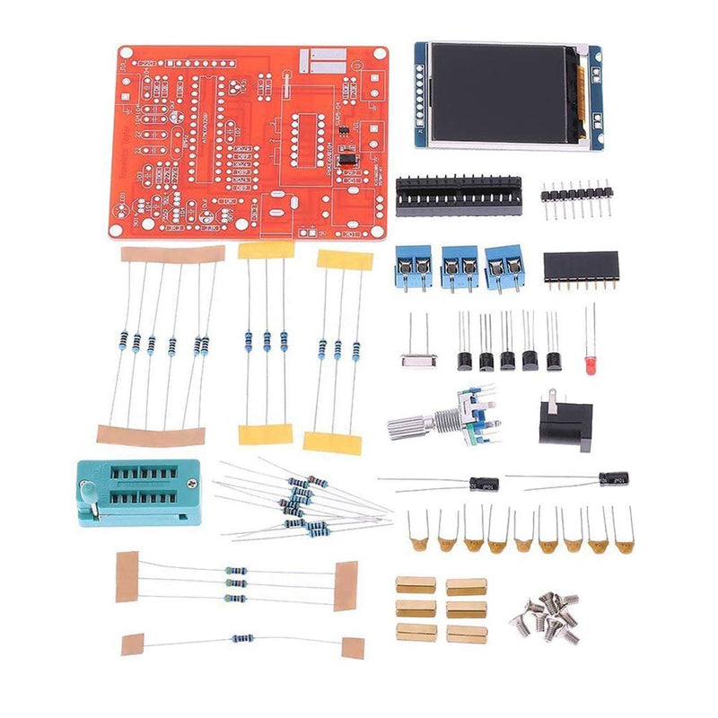 Treedix GM328 Transistor Tester Frequency Tester PWM Square Wave LCR Meter Voltmeter Full Color Screen Graphics DIY Kit with Acrylic Case