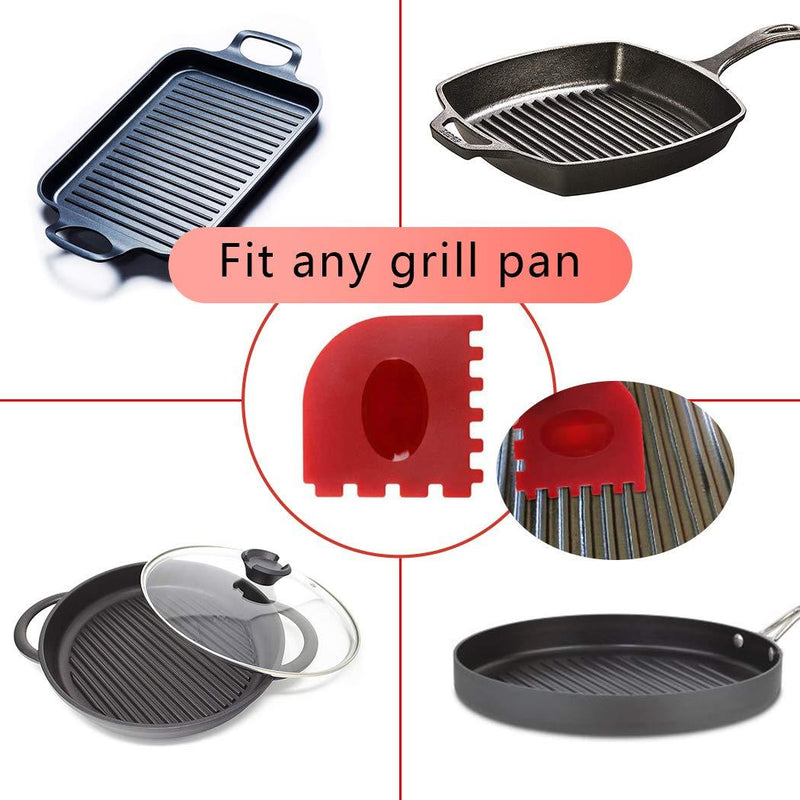 Cast Iron Cleaner kit, Wood Scrub Cleaning Brush, Stainless Steel Chainmail Scrubber, Pan Scrapers, Kitchen Cleaning