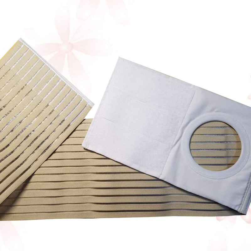 SUPVOX Ostomy Support Belt Elastic Hernia Band Breathable Belly Band for Man Woman Colostomy Abdominal Support S