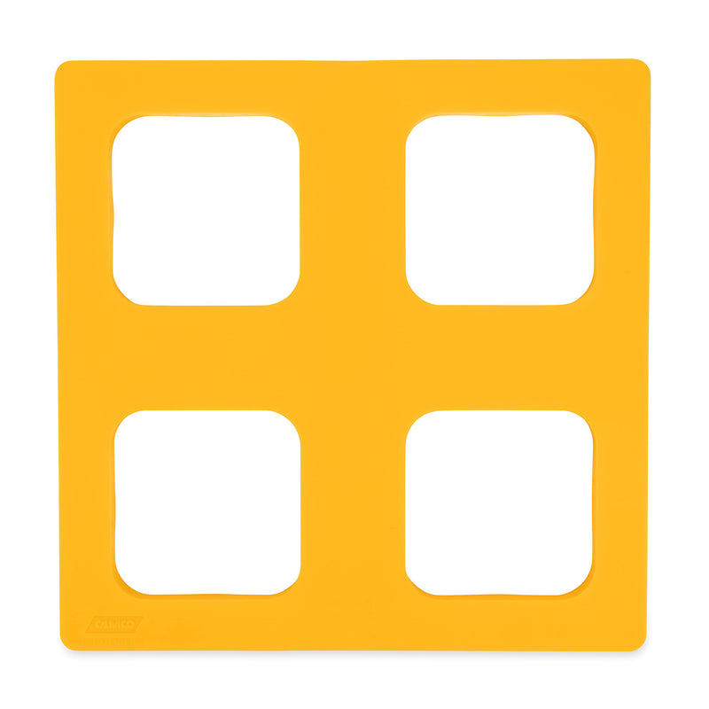 Camco Durable Leveling Block Caps - Securely Fits on Top of Your Leveling Blocks to Create An Even Surface Without Increasing Stack Height - 4 Pack (44500) , Yellow Leveling Block Caps - 4 Pack Standard Packaging