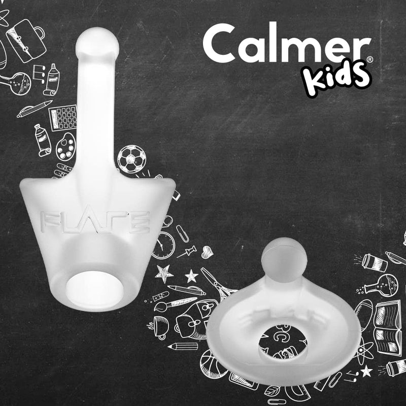 Flare Audio® Calmer® Kids Translucent – in Ear Device to Gently Soothe Sound sensitivities and Reduce Stress - Ideal for Sensitive Hearing, Autism, ADHD