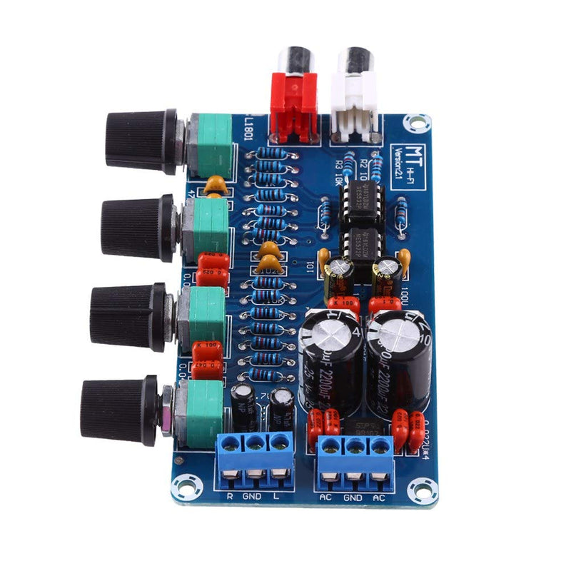 Digital Amplifier Board, HiFi OP-AMP Audio Amplifier Board NE5532 Preamplifier Volume Tone Control Assembled Board