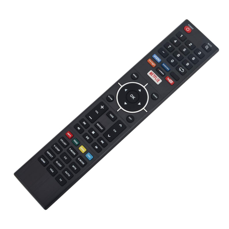 New TV Remote fit for Element 4K Smart E4SJ5516H ELEFJ322S ELSFS422 E4SFC421 E4SFC551 E4SFT551 Elst3216h E4SFC651 ELEFS403S ELSFS502 E4S4316H LED TV Remote Control with VUDU Netflix Keys E4ST4316H