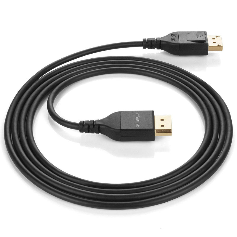 DisplayPort Cable 1.4, Infinnet 8K DisplayPort 1.4 1.4a Cable 2K 280Hz 240Hz 165Hz 4K 160Hz 144Hz 1080p 390Hz 360Hz Display Port DP 1.4 Cable HBR3 Cord HDR VESA Certified DisplayPort Cable,2m (6 feet) 2 Meters