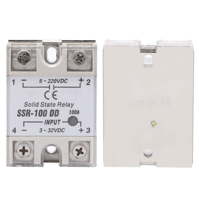 SSR-100, DC-DC Solid State Relay 5-220V DC with Non-Contact Switch, SSR-100 DD