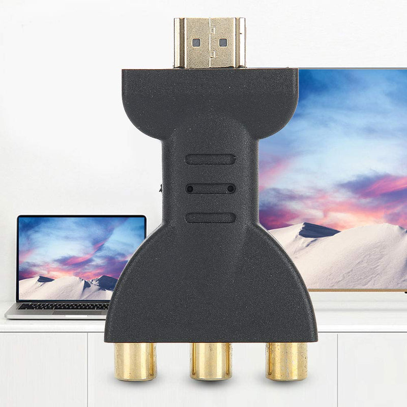 Belissy HDMI to AV Adapter -HDMI to RGB for Component Converter 1080P Audio and Video Synchronization Adapter
