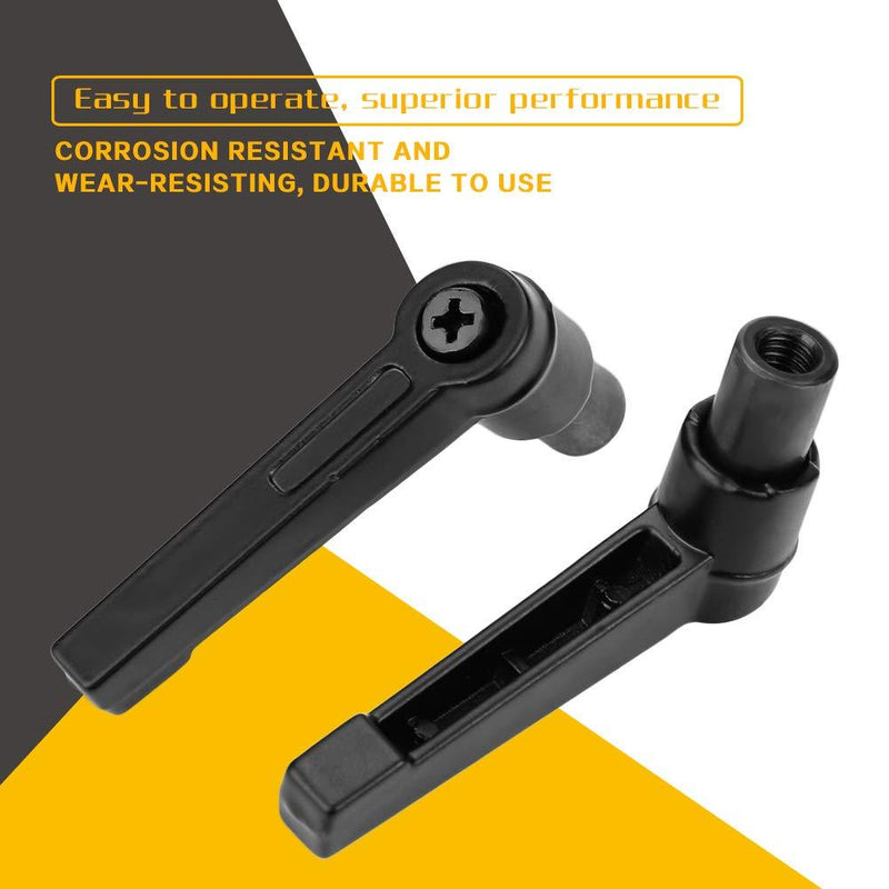 4Pcs Clamping Lever Handle, M4/5/6/8/10/12 Level Adjustable Handles Knob Male Thread Machinery Adjustable Handle, Clamping Handle Lever (M8)