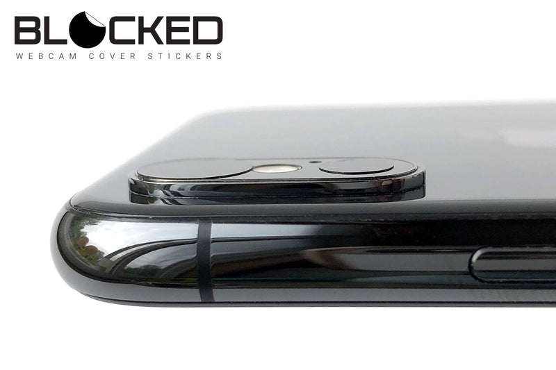 BLOCKED Webcam/Camera Vinyl Covers | 95 Low-Tack Restickable Webcam Stickers | 5-Sizes | Black 95-Pack (Ultra Glossy)