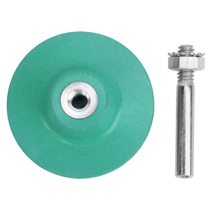 Bristle Brush Disc 2 Inch Rubber Abrasive Brush Polishing Grinding Disc for Burr Rust Removal (Green)