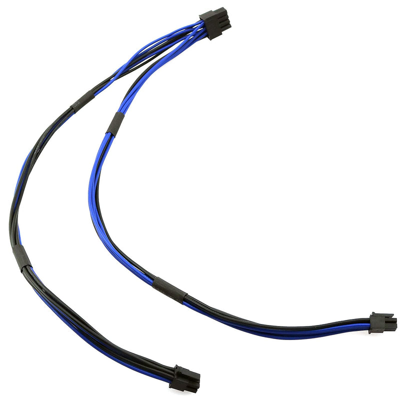 BLLNDX Dual Mini 6 Pin to 8 Pin PCI Express Video Card Power Adapter Cable for Mac Pro Tower/Power Mac G5