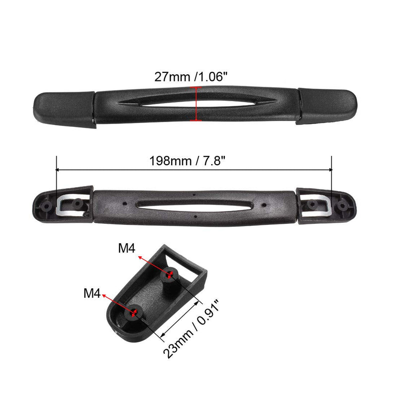 uxcell Luggage Handle, 198mm Long Strap Grip Replacement for Suitcase Case Black