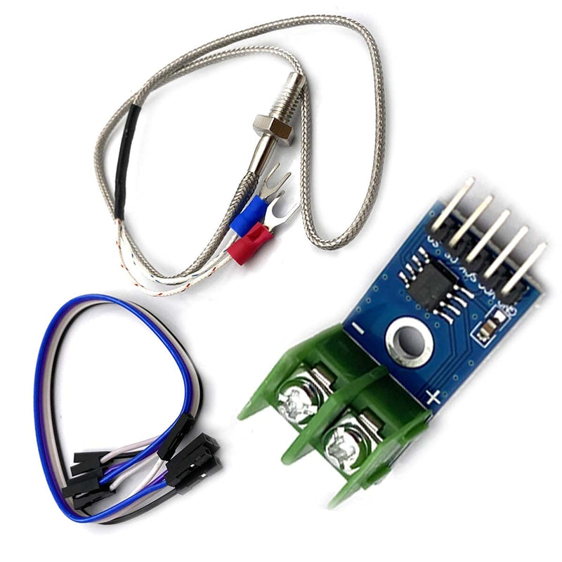 Kiro&Seeu DC 3-5V MAX6675 Module + K Type Thermocouple Temperature Sensor Thermocouple Sensor Set M6 Screw Compatible with Arduino Raspberry Pi