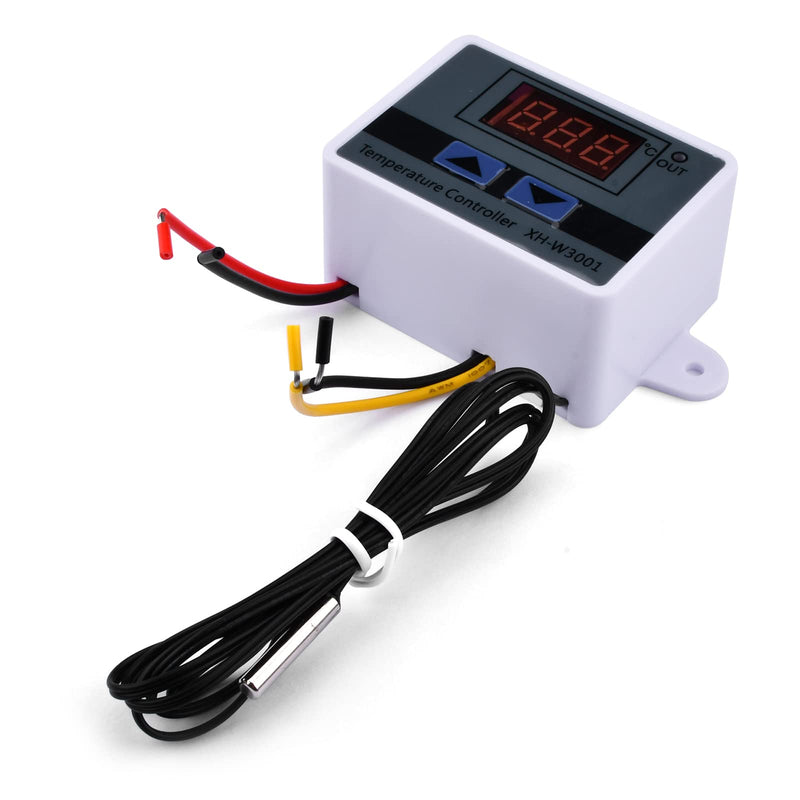 diymore XH-W3001 Digital Temperature Controller with Sensor AC110V-220V Thermostat Temperature Switch Heating Cooling AC 110V-220V