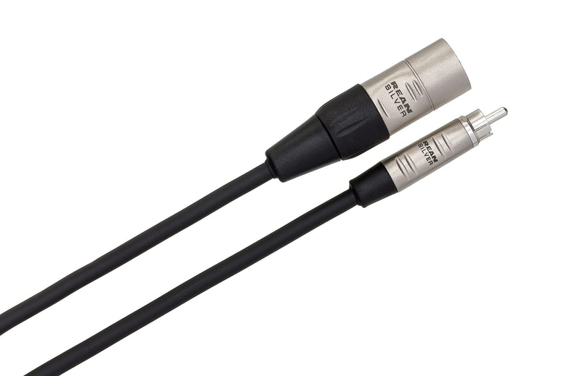 Hosa HRX-005 REAN RCA to XLR3M Pro Unbalanced Interconnect Cable, 5 feet