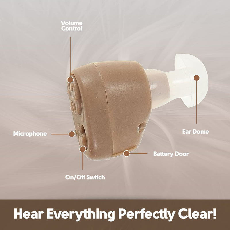 MEDca Hearing Amplifier Ear ITC (Pair)