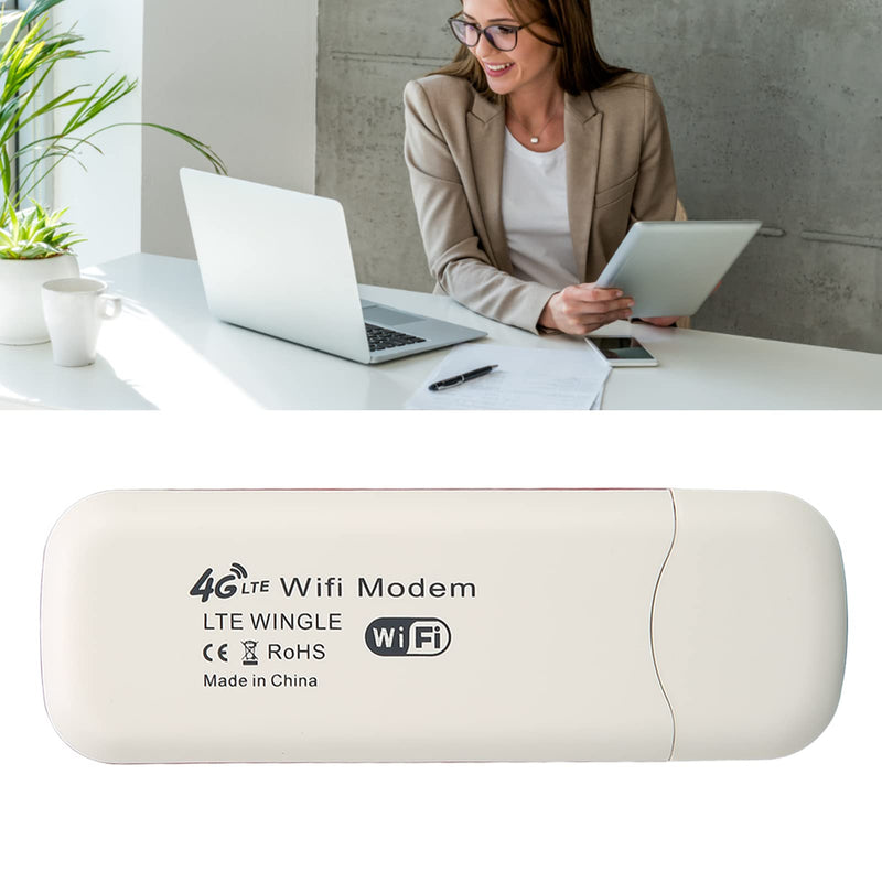 4G LTE USB Portable WiFi Router, Pocket Mobile Hotspot with USB Powered, WPA WPA2 WiFi Encryption, Travel Hotspot