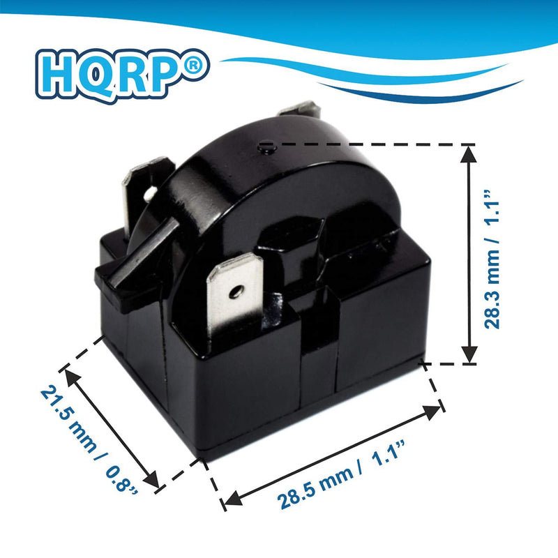 HQRP QP2-4R7 4.7 Ohm 3-Pin PTC Starter/Start Relay Replacement compatible with Mini Fridges, Compact Refrigerators, Beverage & Wine/Beer coolers, Deep Freezers, Beer/Wine Refrigerators