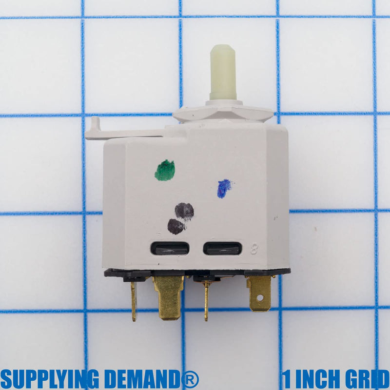 Supplying Demand W10117655 Dryer Push to Start Switch Replaces 1448106, PS11748542