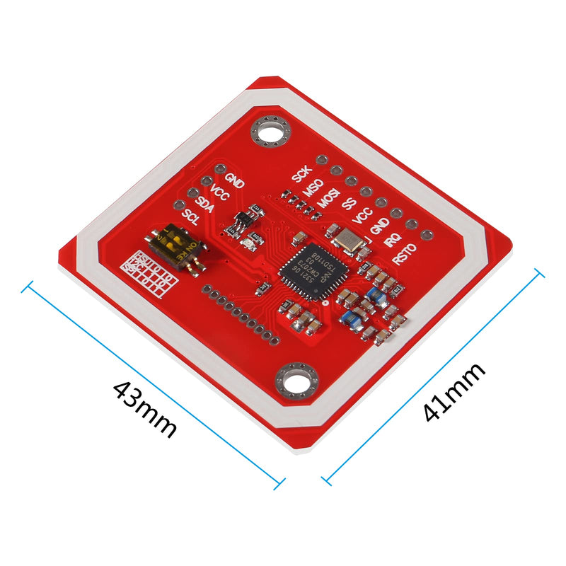 DIANN PN532 NFC NXP RFID Module V3 Kit Near Field Communication Reader Module Kit I2C SPI HSU with S50 White Card Key Card for DIY Smart Phone Android Phone (4-Pack) 4-Pack