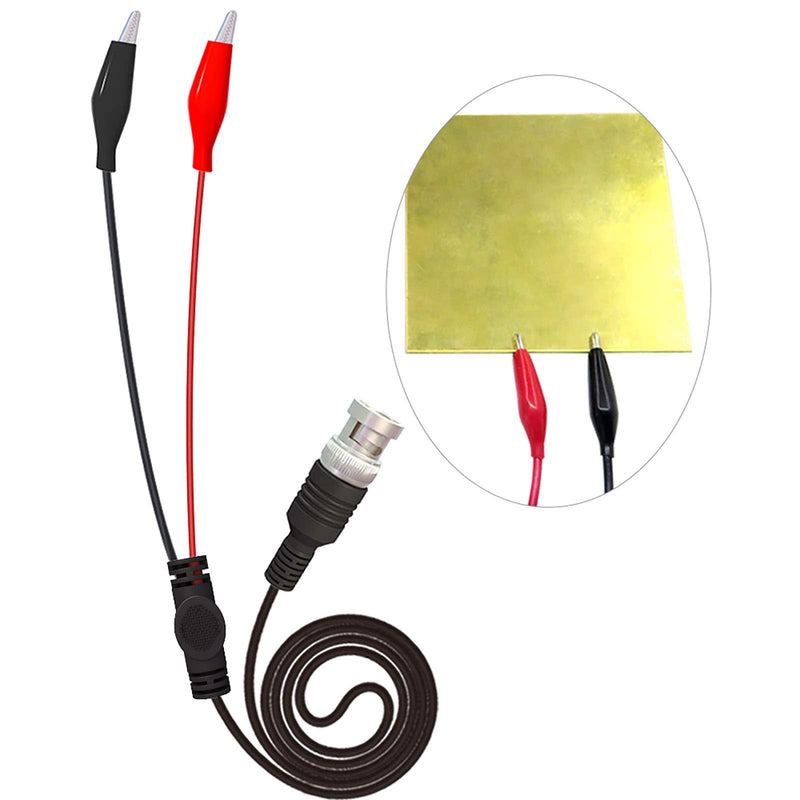 Goupchn BNC Test Leads Set Oscilloscope Probes BNC to Alligator Crocodile Clips BNC to Minigrabber Test Hook Clips BNC to Dual Stacking Banana Male Plug Cable Wire Set