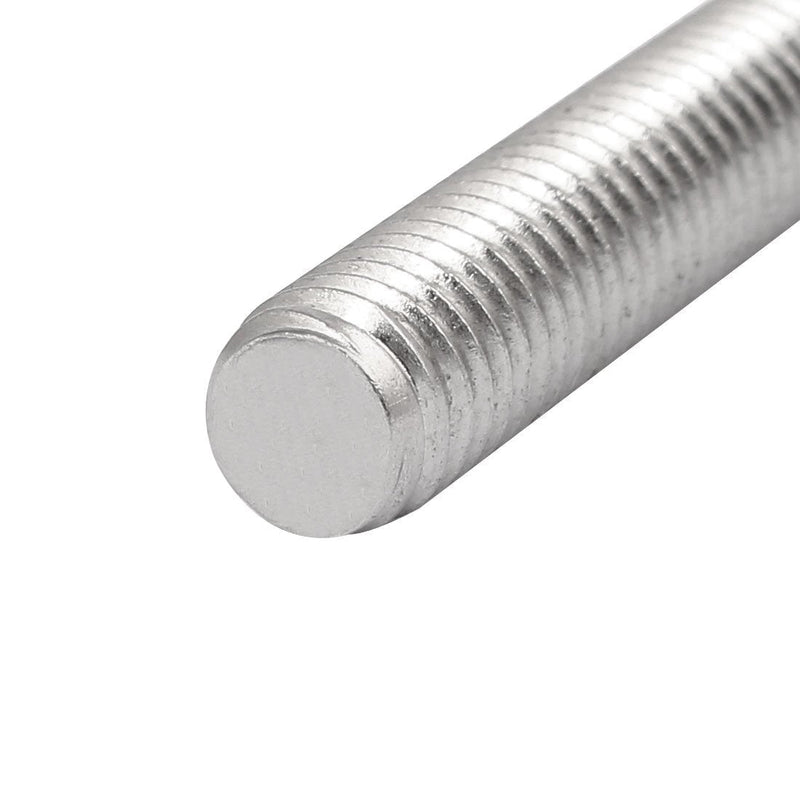uxcell M8 x 200mm 1.25mm Pitch 304 Stainless Steel Fully Threaded Rods Fasteners 10 Pcs