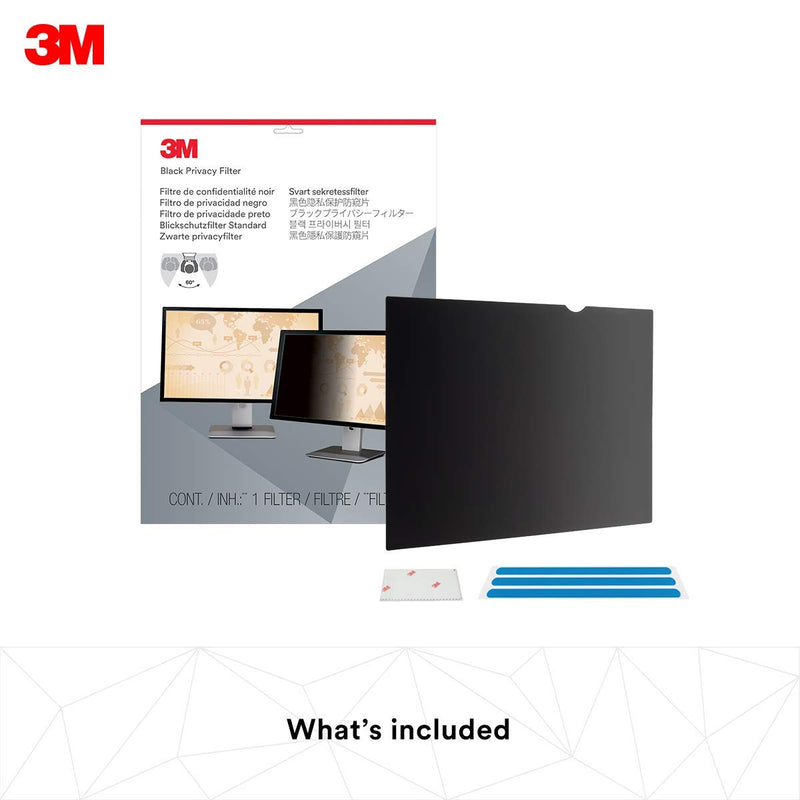 3M Privacy Filter for 19.5 Inch Widescreen Monitor, Reversible Gloss/Matte, Reduces Blue Light, Screen Protection, 16:9 Aspect Ratio (PF195W9B)