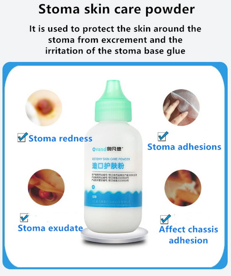 Ovand 8101 Stoma Powder,Ostomy Skin Barrier Powder,Ostomy Bag Protect Skin Barrier Adhesive & Filler.