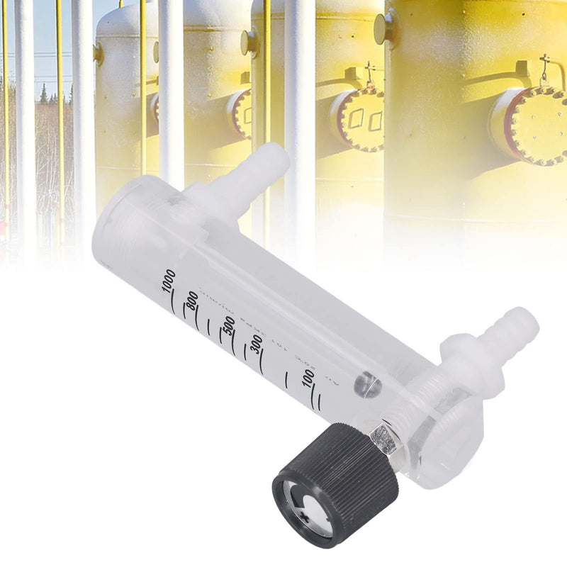 Gas Flow Meter Tester Air Adjustable Panel Measure Control Flowmeter 10‑1000 Ml/min for Oxygen Air Gas Connector