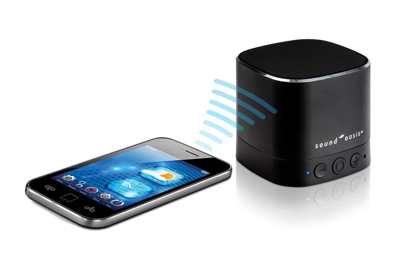 Sound Oasis Pink Noise Bluetooth Sound Machine for Sleeping, 20 Non-Looping Soothing Sounds with High Quality Speaker & Memory Function, Portable Sleep Sound Therapy for Home, Office or Travel