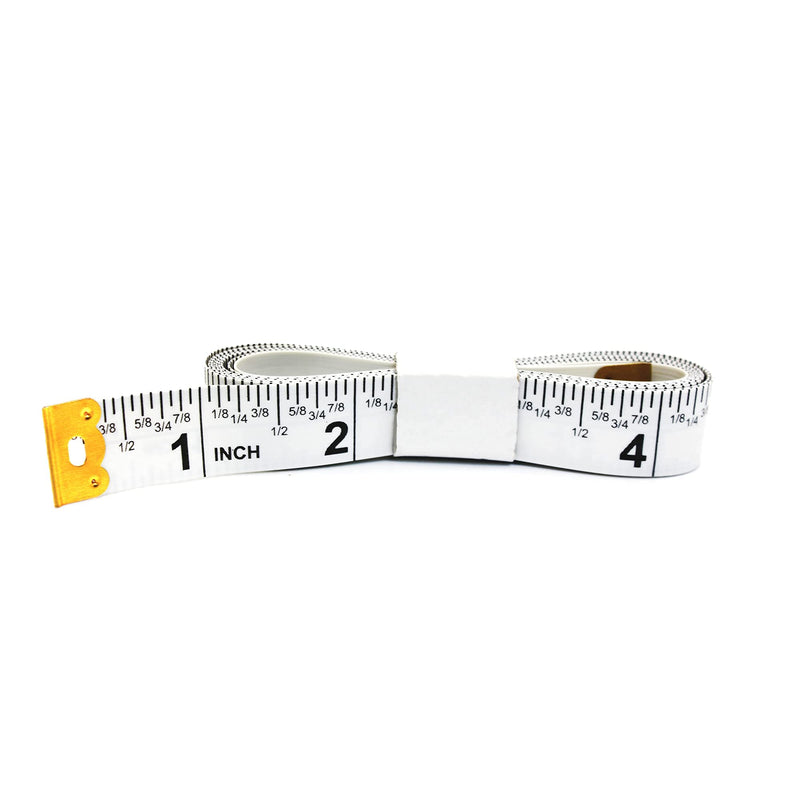 Perfect Measuring Tape - Fraction Tape Measure, All-Purpose 60 Inch Tape Measure - Double Sided Fractional Inches and Millimeter/Centimeter Tape Measure TR-16-frac (60 inch White) 60in/1.5m