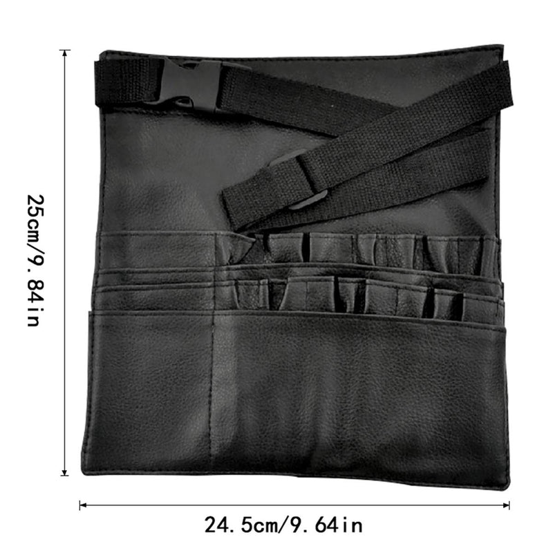 22 Pockets Professional Cosmetic Makeup Brush Bag with Artist Belt Strap