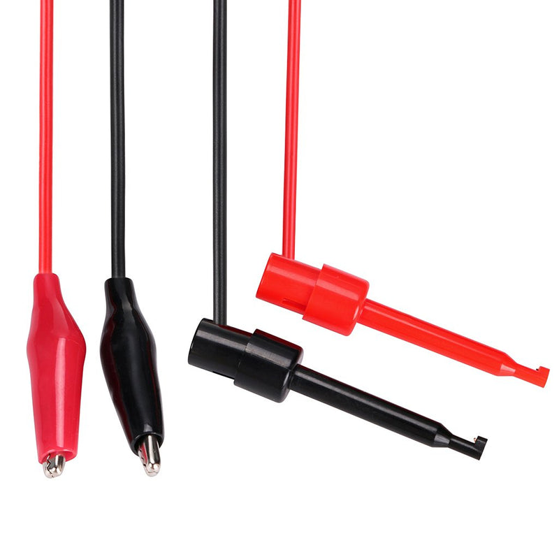Sumnacon Multimeter Test Lead Set - Stackable Banana Plug to Minigrabber, Banana Plug to Alligator Clips Test Cable Kit, Flexible Silicone Electrical Test Wire Leads with Protective